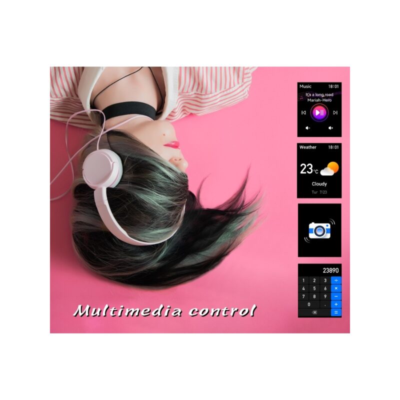 Smartwatch Damski Rubicon RNCF31 ROSE GOLD Bransoleta + 2 Paski