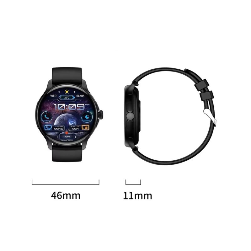 83_77_15_max Smartwatch Damski Rubicon RNCF35 BLACK Bransoleta + Pasek