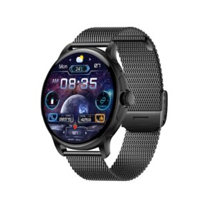 83_77_2_max Smartwatch Damski Rubicon RNCF35 BLACK Bransoleta + Pasek