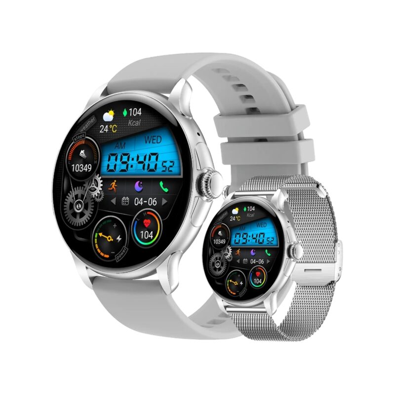 Smartwatch Damski Rubicon RNCF35 SILVER Bransoleta + Pasek