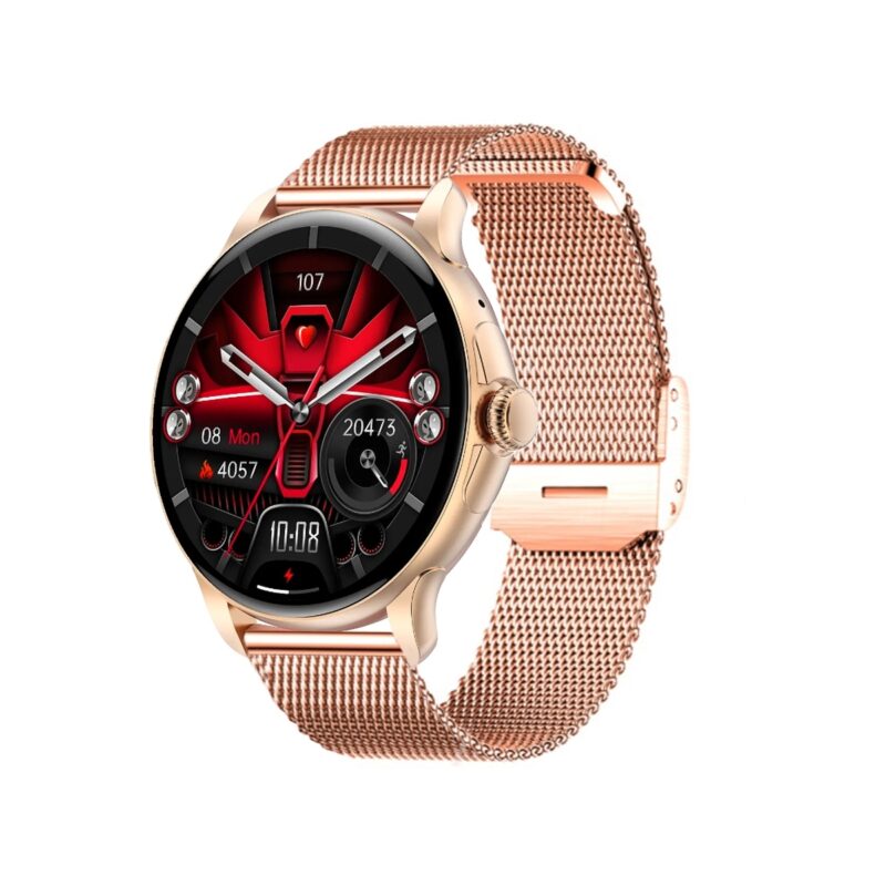 Smartwatch Damski Rubicon RNCF35 ROSE GOLD Bransoleta + Pasek Pink
