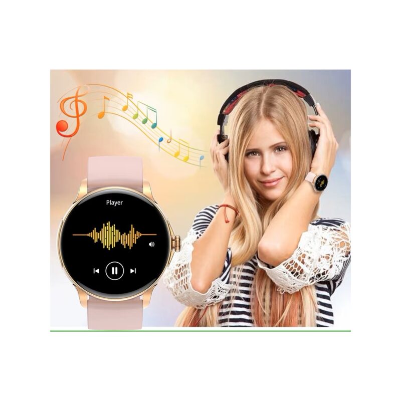 Smartwatch Damski Rubicon RNCF35 ROSE GOLD Bransoleta + Pasek Pink