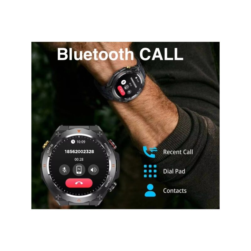 Smartwatch Męski Rubicon RNCF37-1 GPS BLACK