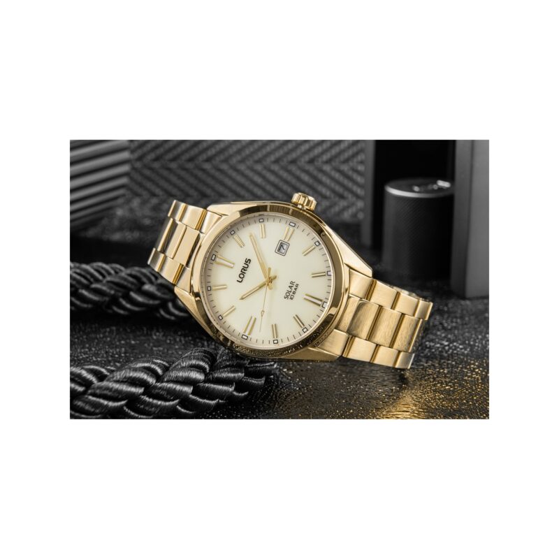 Zegarek Męski LORUS Solar Gold RX338AX9 + BOX