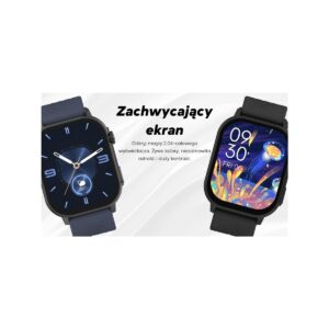 Smartwatch Damski GRAVITY GT15-10 Biały Pasek Silikonowy + Złota Bransoleta
