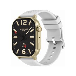 Smartwatch Damski GRAVITY GT15-10 Biały Pasek Silikonowy + Złota Bransoleta