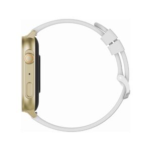 Smartwatch Damski GRAVITY GT15-10 Biały Pasek Silikonowy + Złota Bransoleta