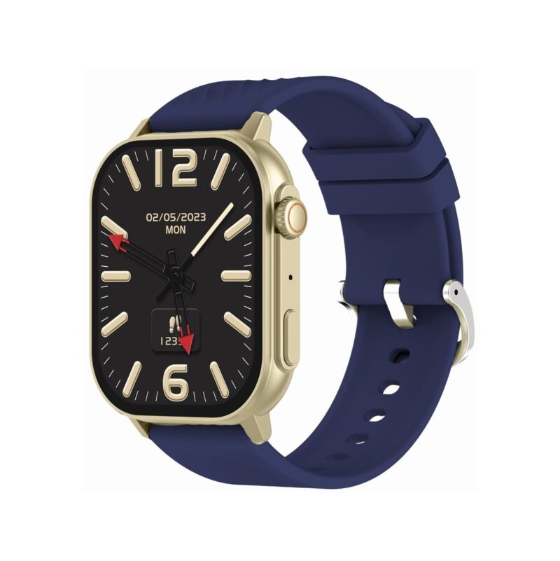 Smartwatch Damski GRAVITY GT15-11 Granatowy Pasek Silikonowy + Złota Bransoleta