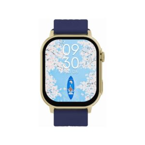 Smartwatch Damski GRAVITY GT15-11 Granatowy Pasek Silikonowy + Złota Bransoleta