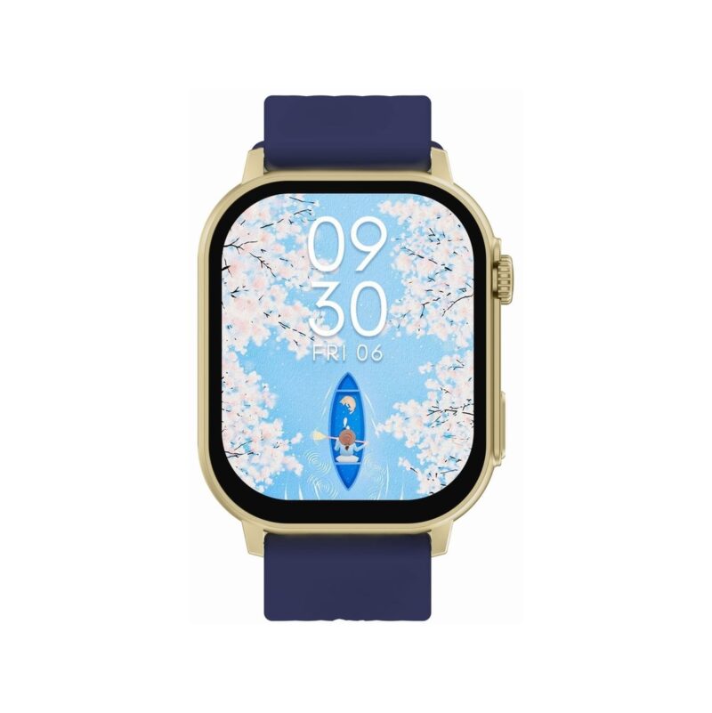 Smartwatch Damski GRAVITY GT15-11 Granatowy Pasek Silikonowy + Złota Bransoleta