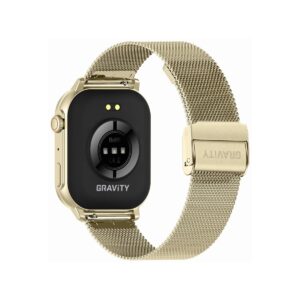 Smartwatch Damski GRAVITY GT15-11 Granatowy Pasek Silikonowy + Złota Bransoleta