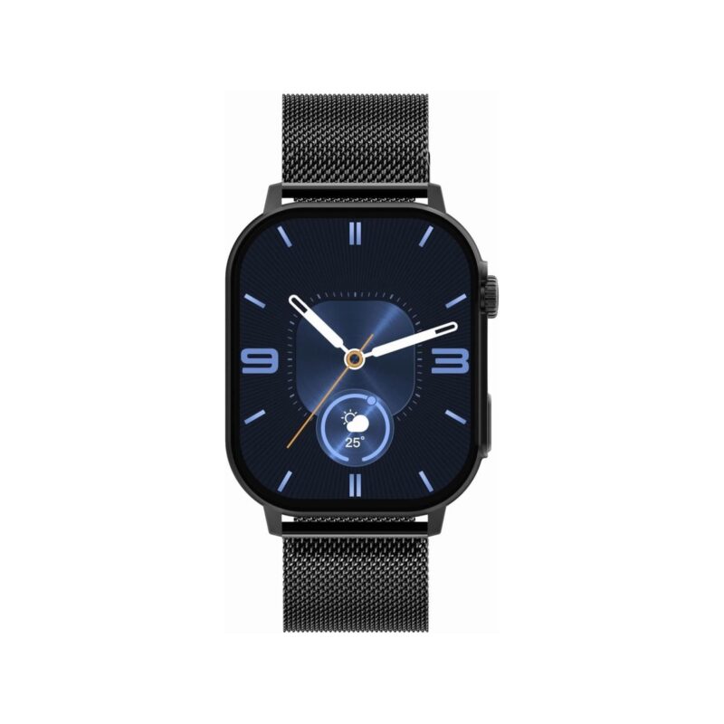 Smartwatch Damski GRAVITY GT15-12 Granatowy Pasek Silikonowy + Czarna Bransoleta