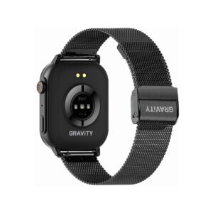 Smartwatch Damski GRAVITY GT15-12 Granatowy Pasek Silikonowy + Czarna Bransoleta