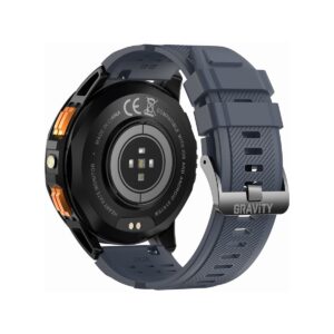 Smartwatch Męski GRAVITY GPS GT24-1 Czarny Pasek Silikonowy + Granatowy Pasek Silikonowy