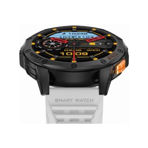 Smartwatch Męski GRAVITY GPS GT24-2 Czarny Pasek Silikonowy + Biały Pasek Silikonowy