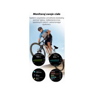 Smartwatch Męski GRAVITY GPS GT24-3 Czarny Pasek Silikonowy + Pomarańczowy Pasek Silikonowy