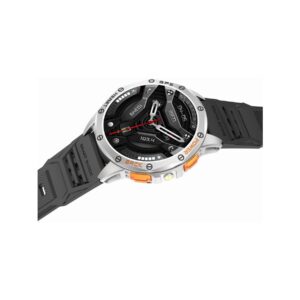 Smartwatch Męski GRAVITY GPS GT24-4 Czarny Pasek Silikonowy + Pomarańczowy Pasek Silikonowy