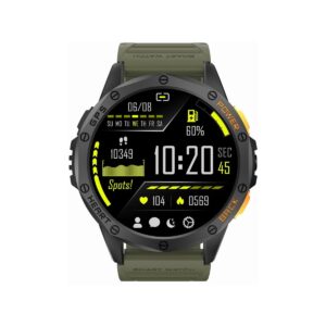 Smartwatch Męski GRAVITY GPS GT24-5 Czarny Pasek Silikonowy + Zielony Pasek Silikonowy