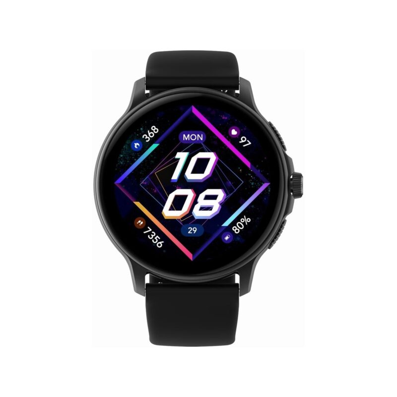 Smartwatch Damski GRAVITY GT12-1 Czarny Pasek Silikonowy + Czarna Bransoleta