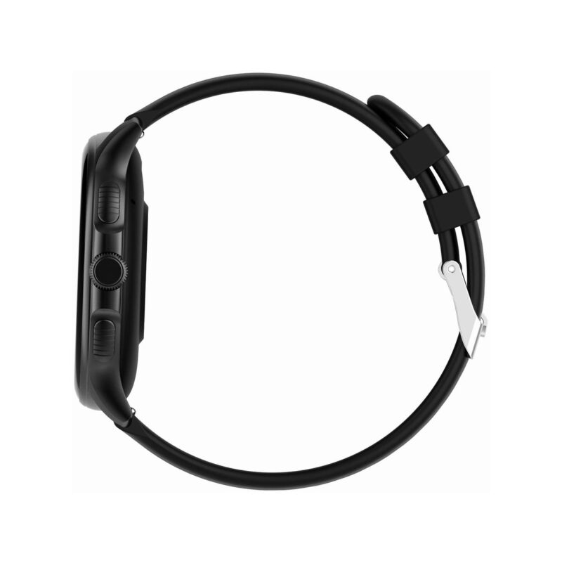 Smartwatch Damski GRAVITY GT12-1 Czarny Pasek Silikonowy + Czarna Bransoleta