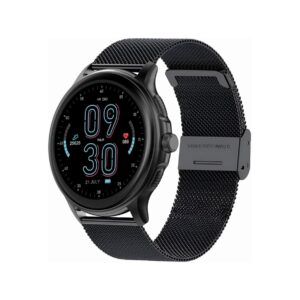 Smartwatch Damski GRAVITY GT12-2 Granatowy Pasek Silikonowy + Czarna Bransoleta
