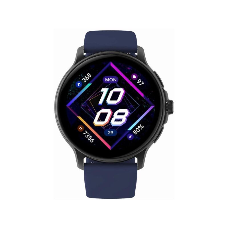 Smartwatch Damski GRAVITY GT12-2 Granatowy Pasek Silikonowy + Czarna Bransoleta
