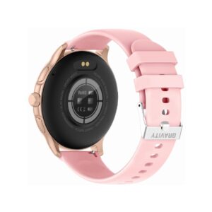 84_79_33_max Smartwatch Damski GRAVITY GT12-3 Różowy Pasek Silikonowy + Bransoleta Różowe Złoto