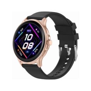 84_80_26_max Smartwatch Damski GRAVITY GT12-4 Czarny Pasek Silikonowy + Bransoleta Różowe Złoto