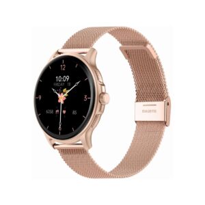 84_80_28_max Smartwatch Damski GRAVITY GT12-4 Czarny Pasek Silikonowy + Bransoleta Różowe Złoto