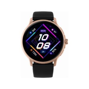 84_80_29_max Smartwatch Damski GRAVITY GT12-4 Czarny Pasek Silikonowy + Bransoleta Różowe Złoto