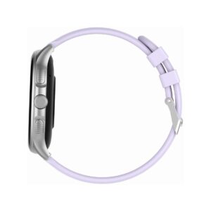 Smartwatch Damski GRAVITY GT12-6 Fioletowy Pasek Silikonowy + Srebrna Bransoleta