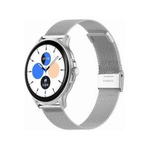 Smartwatch Damski GRAVITY GT12-7 Czarny Pasek Silikonowy + Srebrna Bransoleta