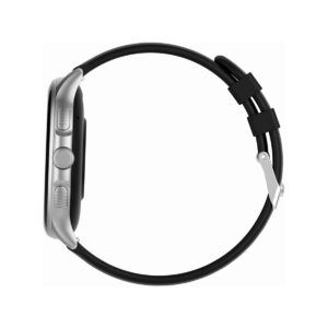 Smartwatch Damski GRAVITY GT12-7 Czarny Pasek Silikonowy + Srebrna Bransoleta