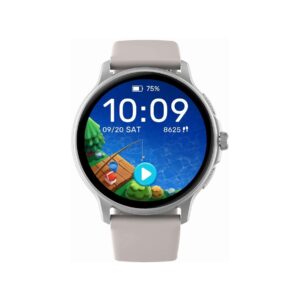 Smartwatch Damski GRAVITY GT12-8 Biały Pasek Silikonowy + Srebrna Bransoleta