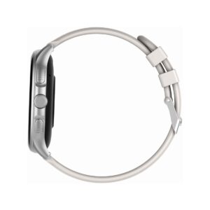 Smartwatch Damski GRAVITY GT12-8 Biały Pasek Silikonowy + Srebrna Bransoleta