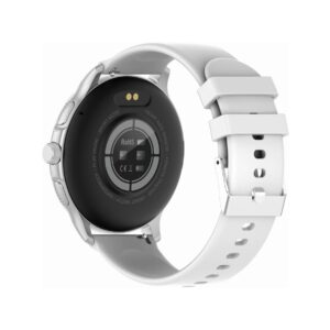 Smartwatch Damski GRAVITY GT12-8 Biały Pasek Silikonowy + Srebrna Bransoleta