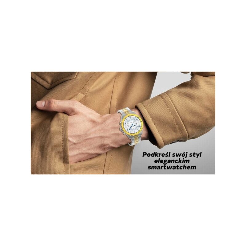 Smartwatch Męski GRAVITY GT16-1 Gold / Złota Bransoleta