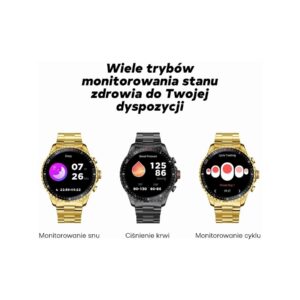 Smartwatch Męski GRAVITY GT16-2 Black / Czarna Bransoleta