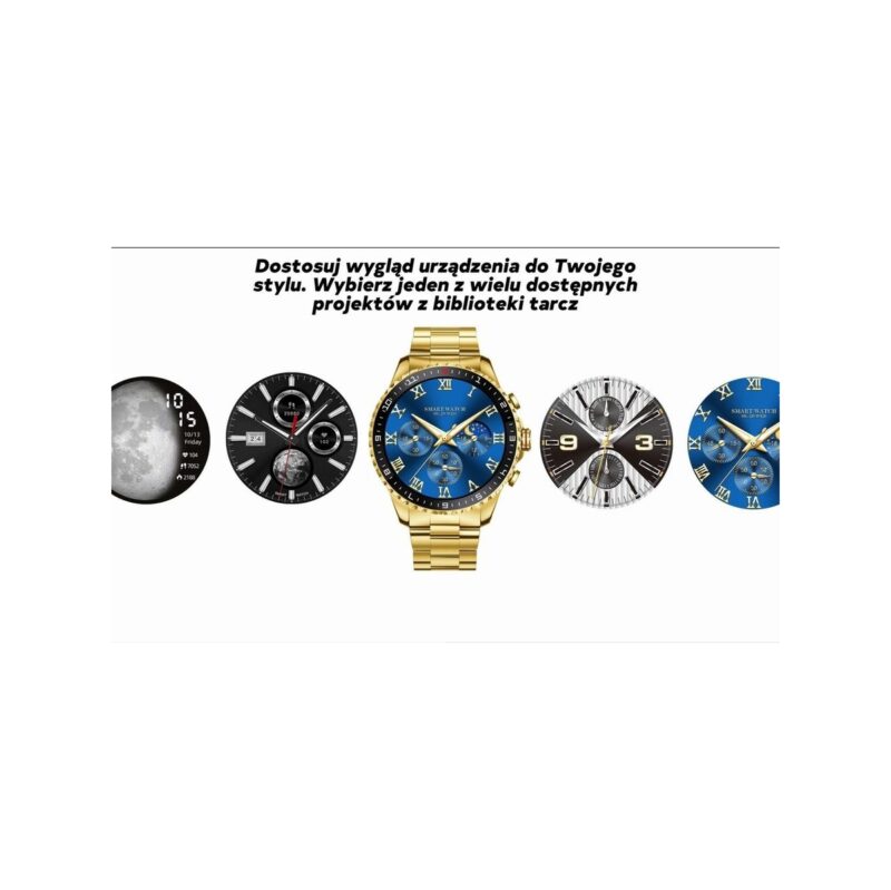 Smartwatch Męski GRAVITY GT16-2 Black / Czarna Bransoleta