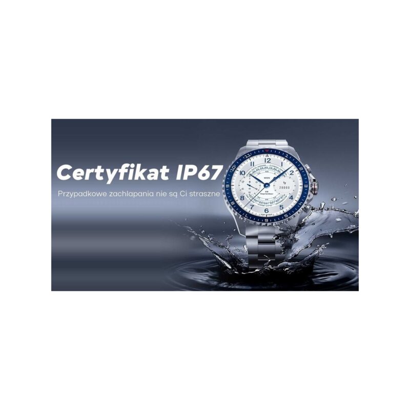 Smartwatch Męski GRAVITY GT16-2 Black / Czarna Bransoleta