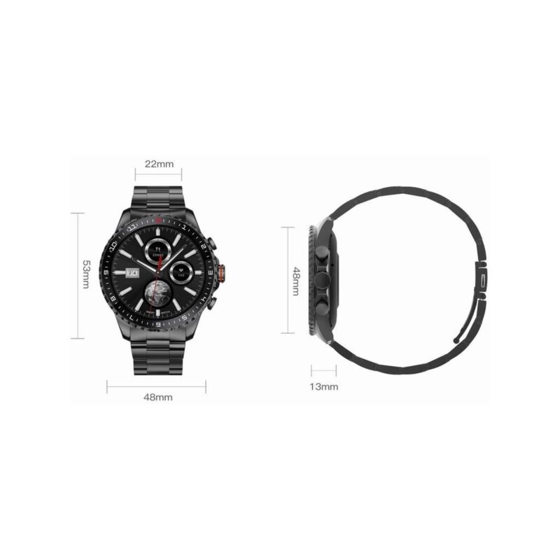 Smartwatch Męski GRAVITY GT16-2 Black / Czarna Bransoleta