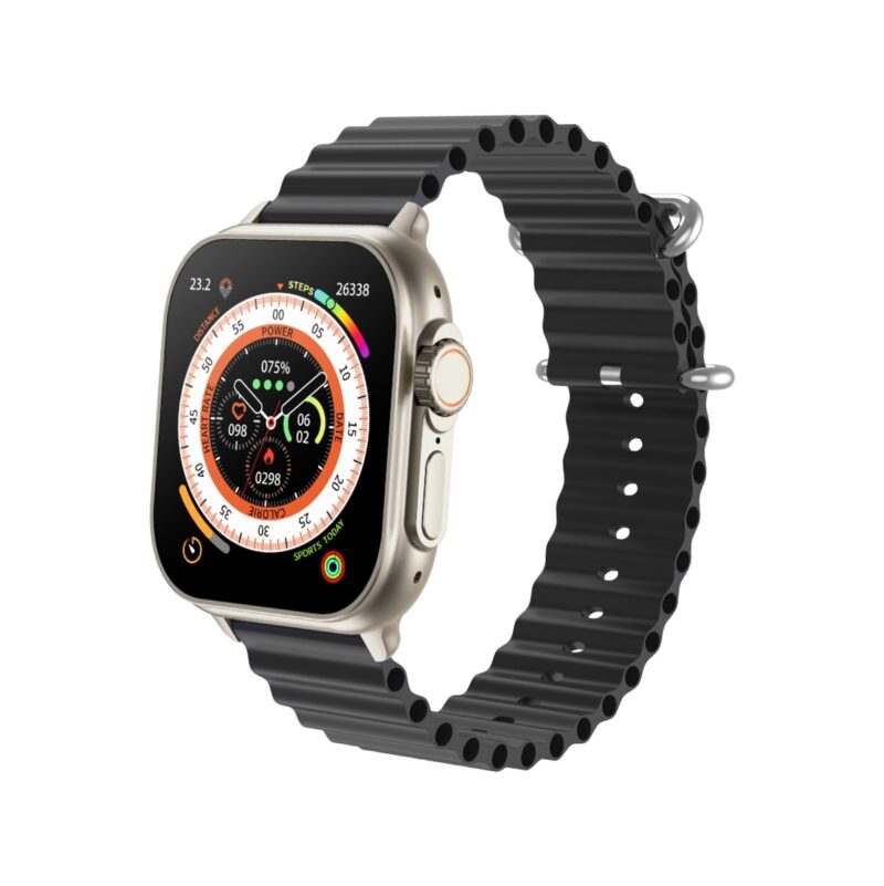 85_20_1_max Smartwatch Męski RUBICON RNCF17 Tytan/Black SMARUB268