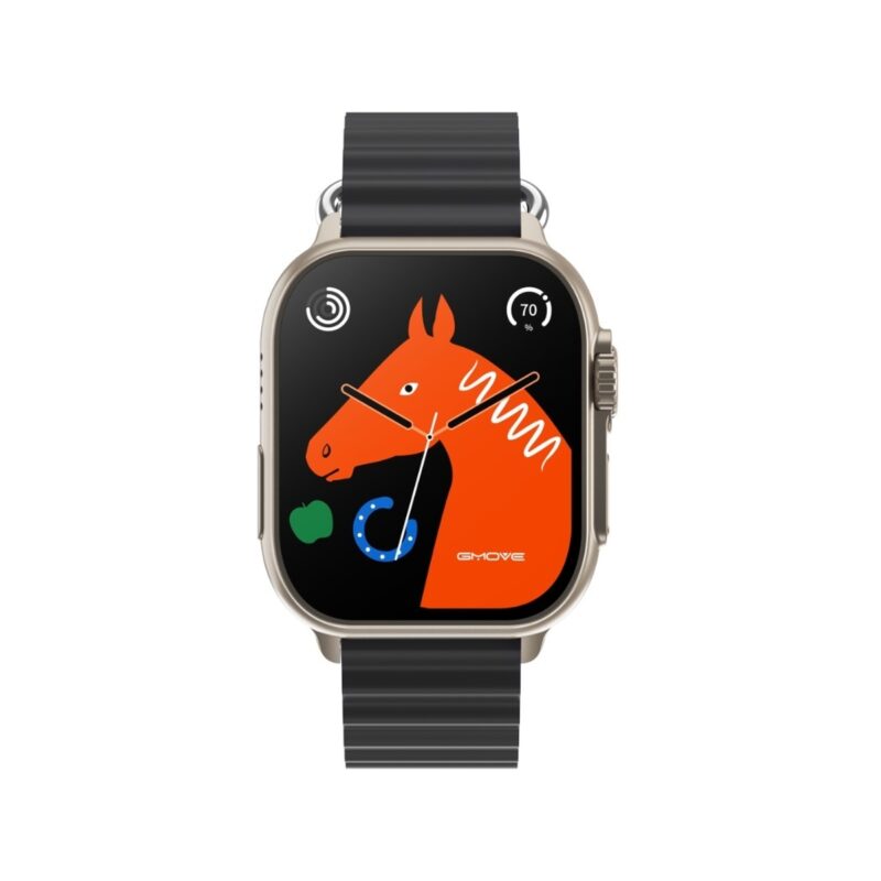 85_20_2_max Smartwatch Męski RUBICON RNCF17 Tytan/Black SMARUB268