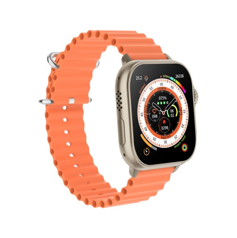 Smartwatch Męski RUBICON RNCF17 Tytan/Orange SMARUB269