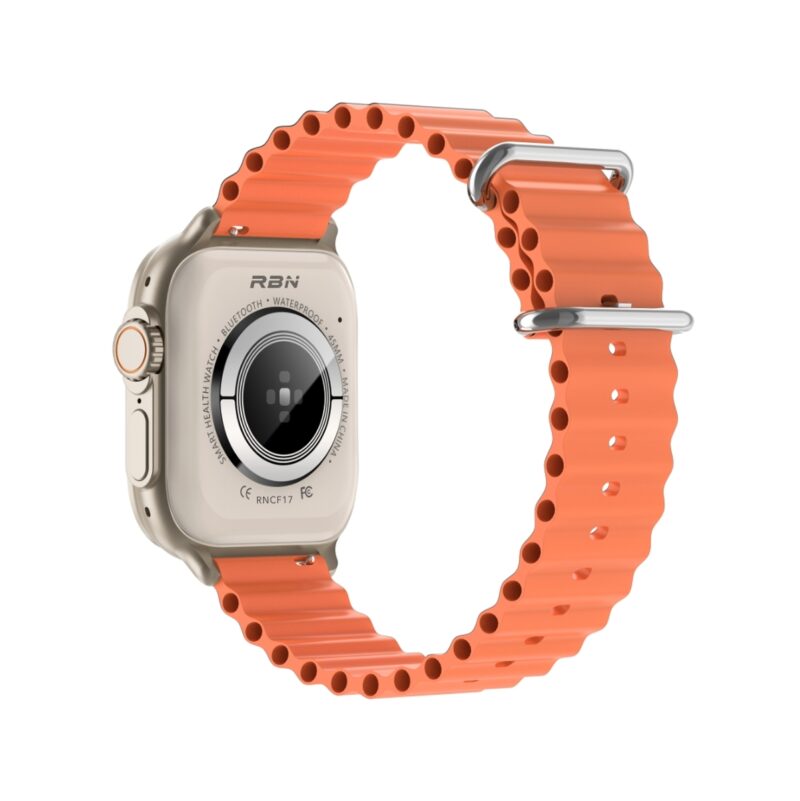 Smartwatch Męski RUBICON RNCF17 Tytan/Orange SMARUB269