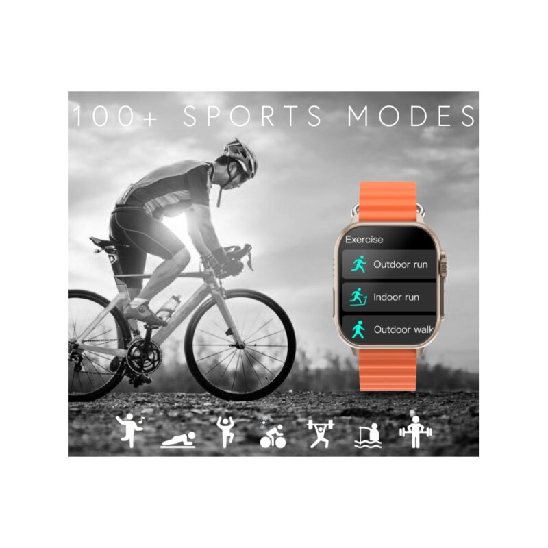 Smartwatch Męski RUBICON RNCF17 Tytan/Orange SMARUB269