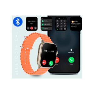 Smartwatch Męski RUBICON RNCF17 Tytan/Orange SMARUB269
