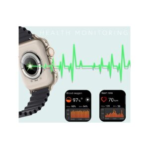 Smartwatch Męski RUBICON RNCF17 Tytan/Orange SMARUB269