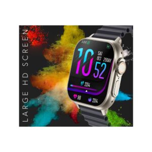 Smartwatch Męski RUBICON RNCF17 Tytan/Orange SMARUB269