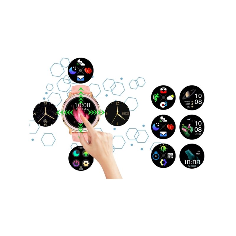 85_22_6_max Smartwatch Damski RUBICON RNBE66 Black SMARUB124